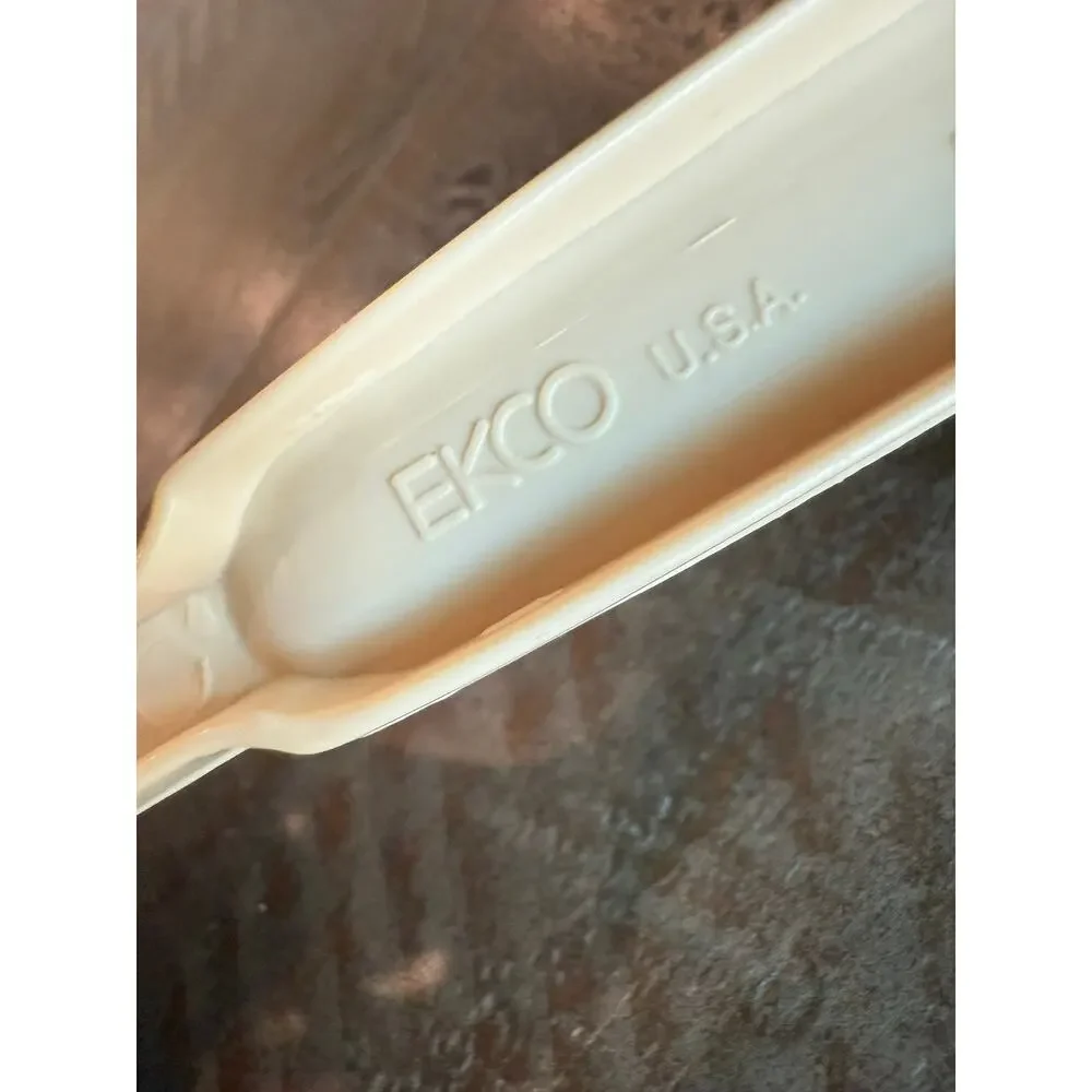 Vintage Ecko Slotted Pasta Spaghetti Spoon Fork Off White Made In USA